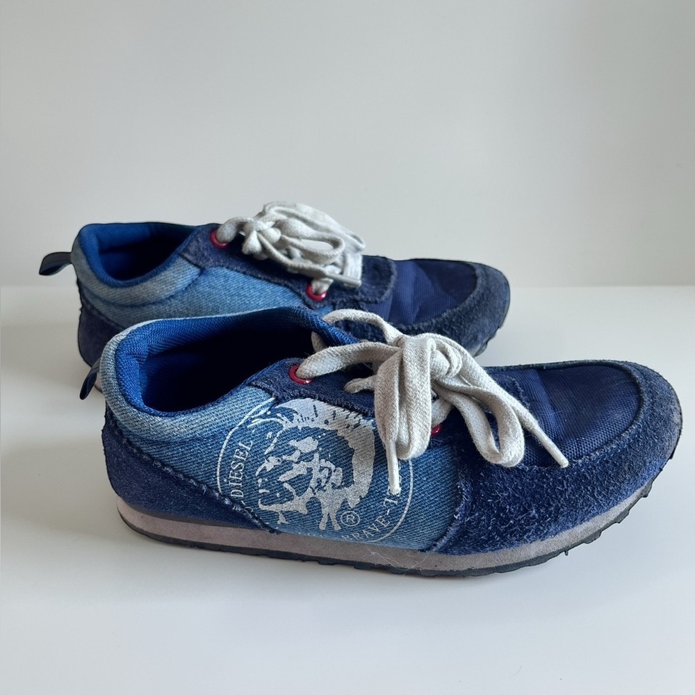 Diesel Kids Denim Sneakers Size 31 Youth Shoes